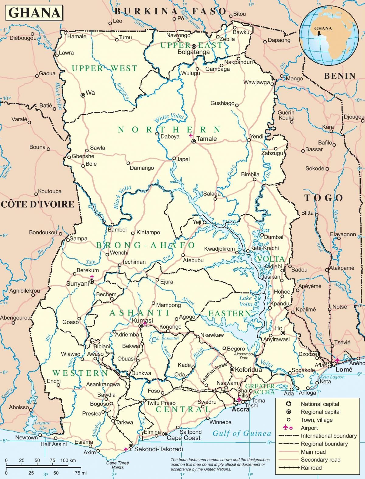 mapa Ghany